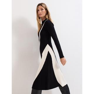 Phase Eight Julie Motivo Vortice Abito Midi in Maglia a Coste  