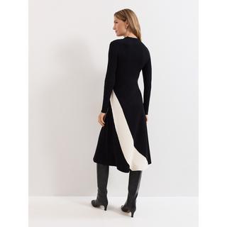 Phase Eight Julie Motivo Vortice Abito Midi in Maglia a Coste  