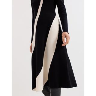 Phase Eight Julie Motivo Vortice Abito Midi in Maglia a Coste  