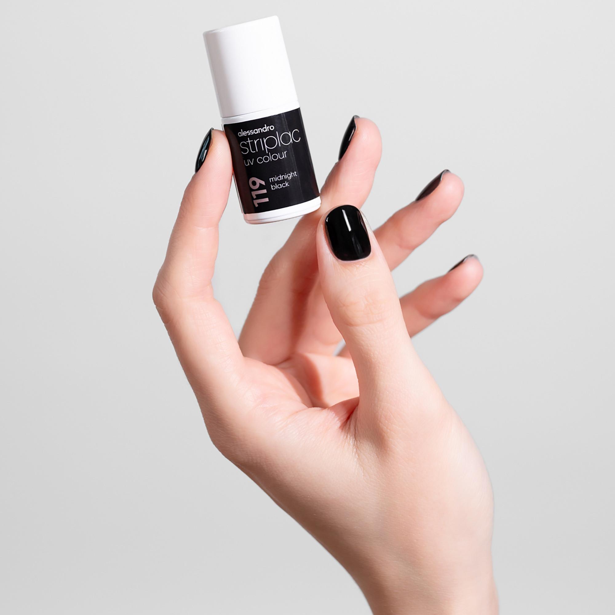 alessandro  Striplac UV Colour Midnight Black 