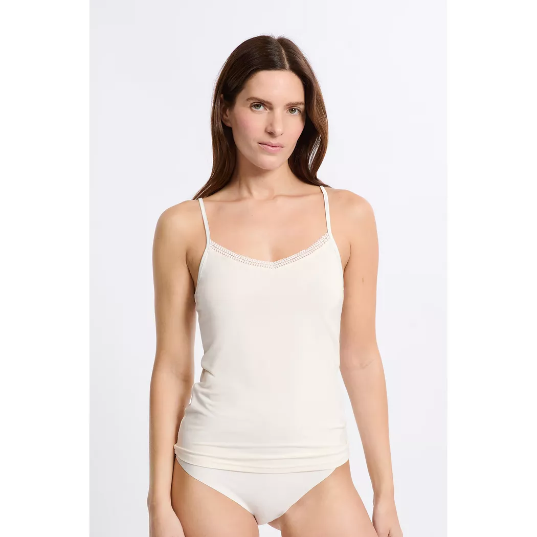 Etam - Top, ärmellos, für Damen, Ecru Größe XS