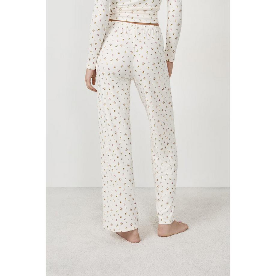 Etam Bettina Pyjamahose mit Blumenmuster  