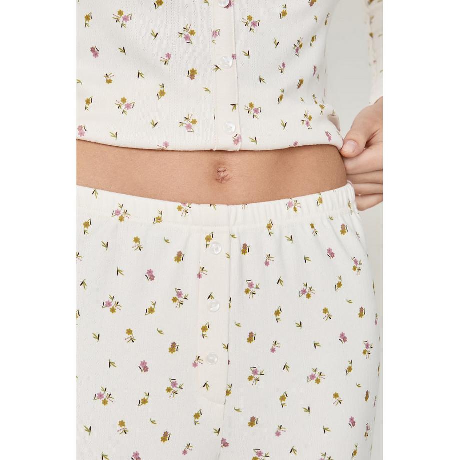 Etam Bettina Pyjamahose mit Blumenmuster  