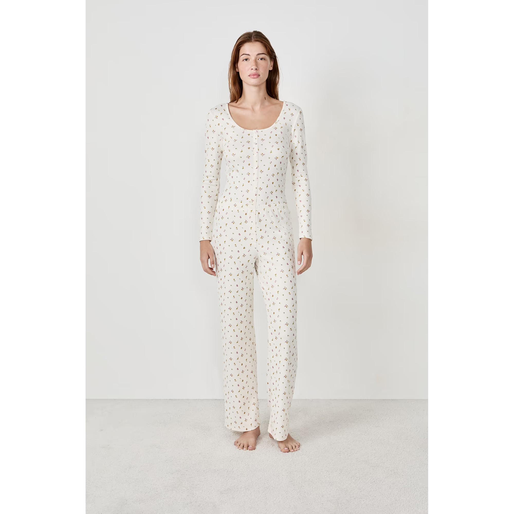 Etam Bettina Pantaloni pigiama con stampa floreale  