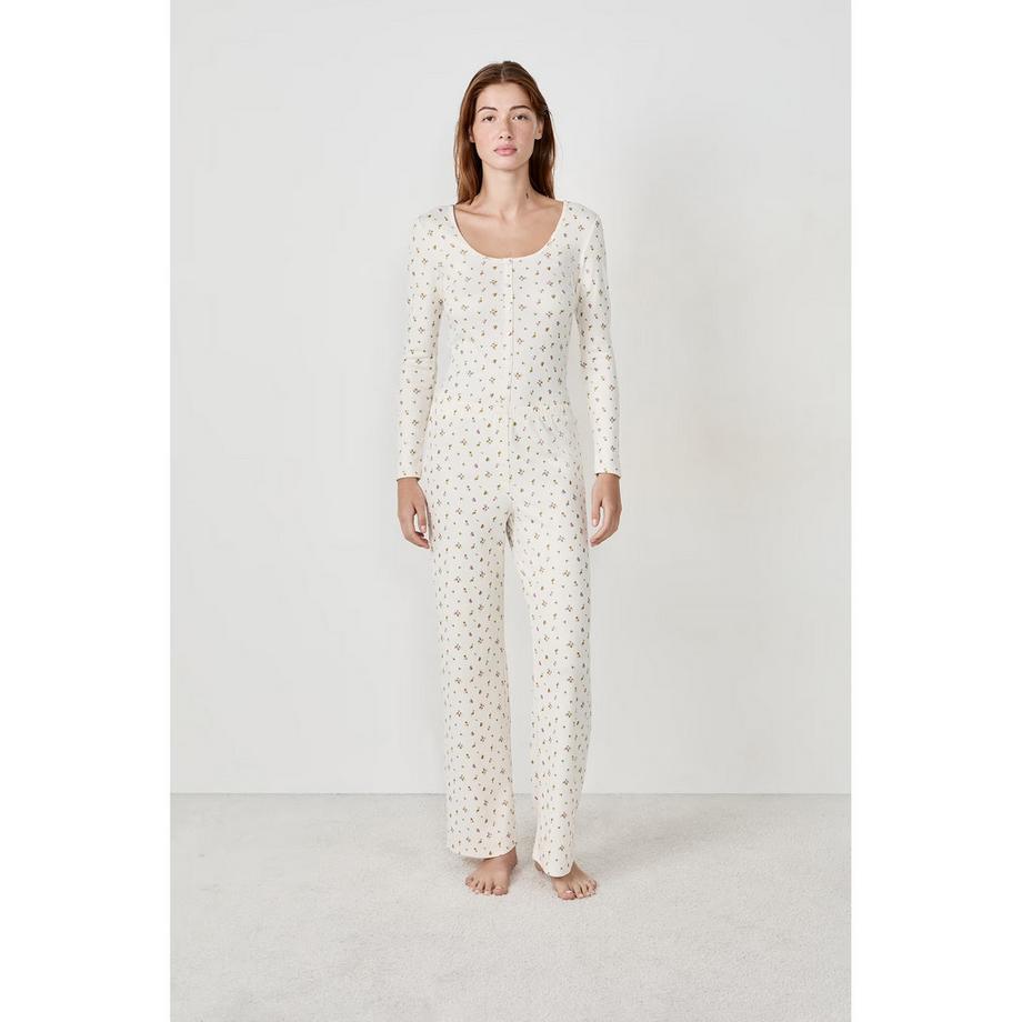 Etam Bettina Pyjamahose mit Blumenmuster  