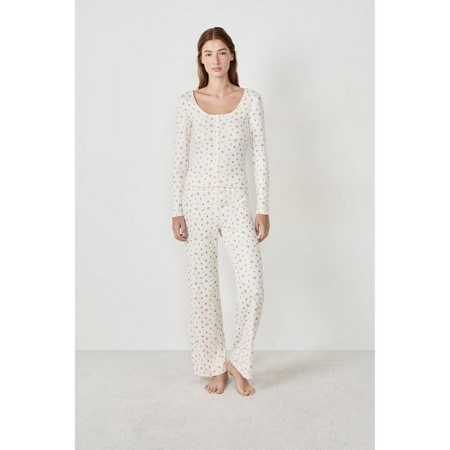 Etam Bettina Blumenmuster Langarm T-Shirt  