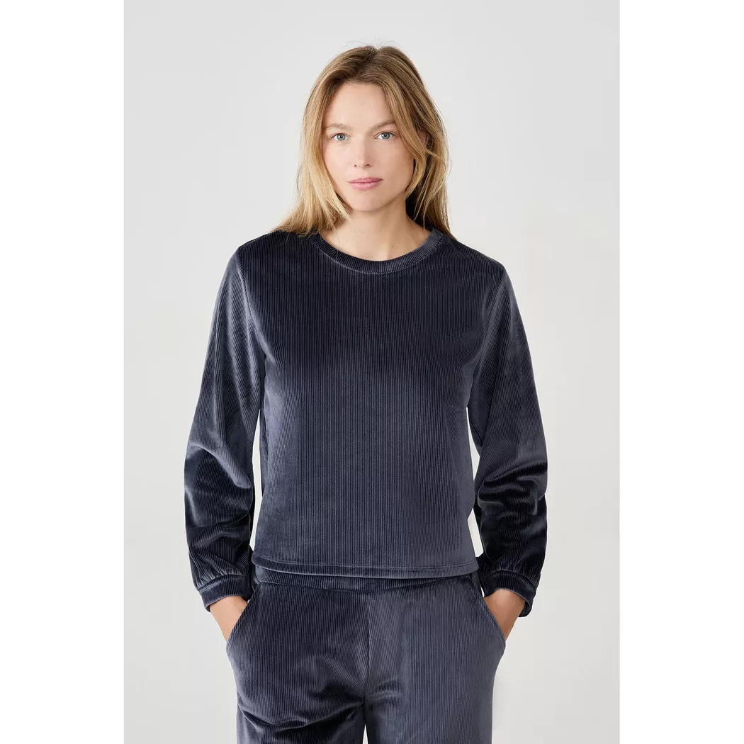 Etam - Sweatshirt, für Damen, Nachtblau, Größe M
