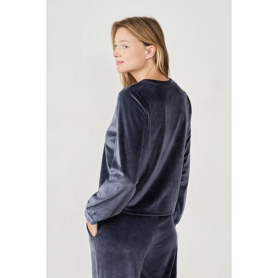 Etam Sweat-shirt Velours Côtelé  