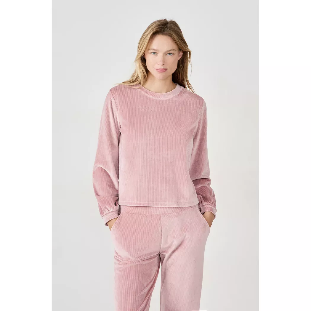 Etam - Sweatshirt, für Damen, Hellrosa, Größe M