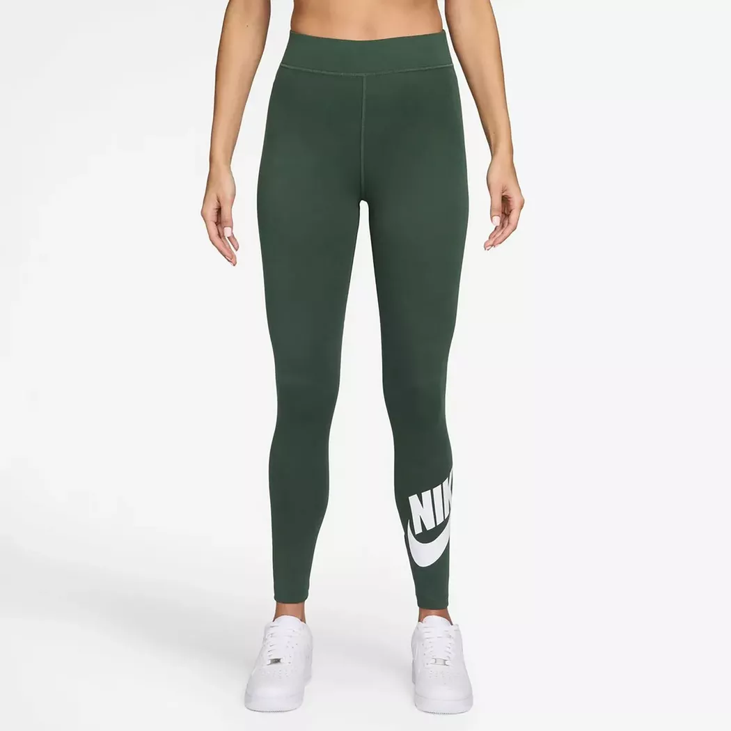 Nike - Lange Sport Tights, für Damen, Dunkelgrün, Größe XS