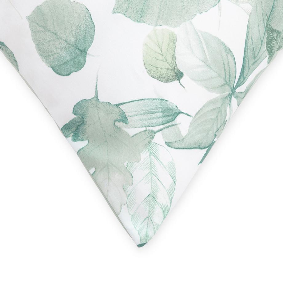 FAZZINI Federa in raso stampa foglie  