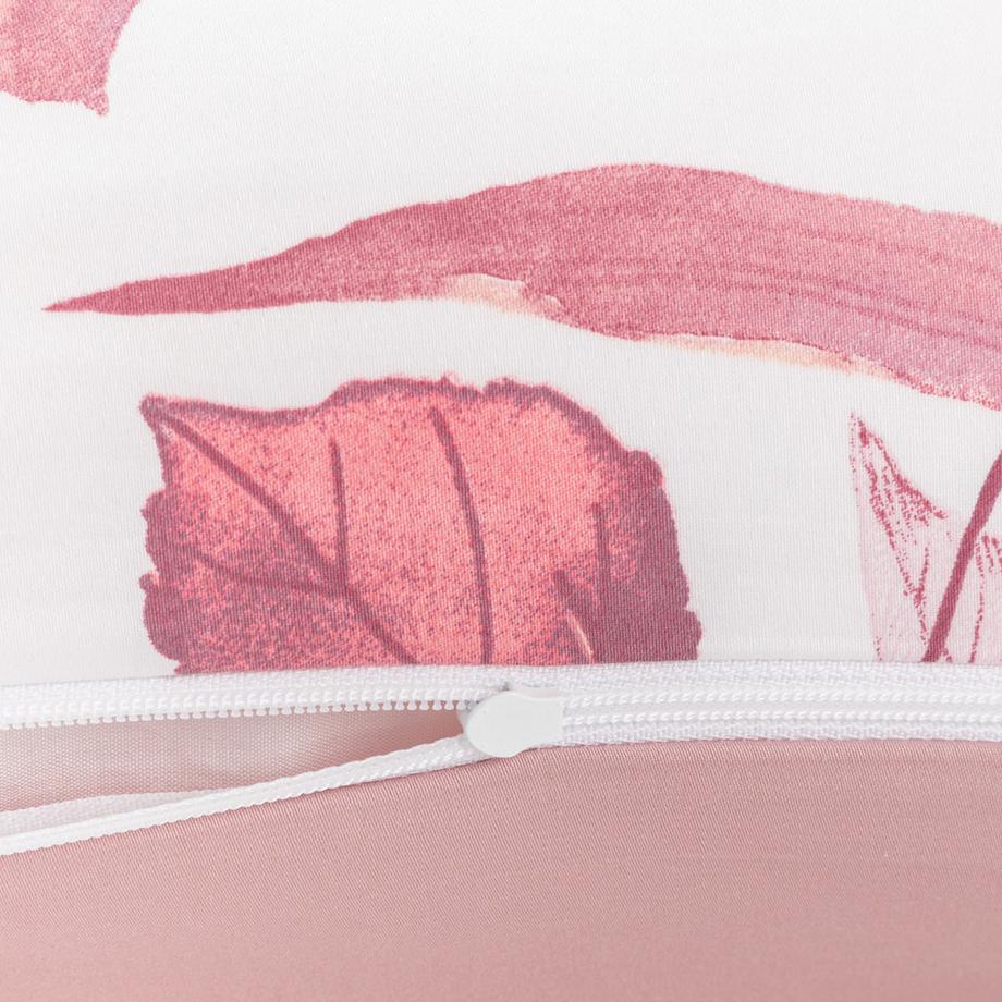 FAZZINI Federa in raso stampa foglie  