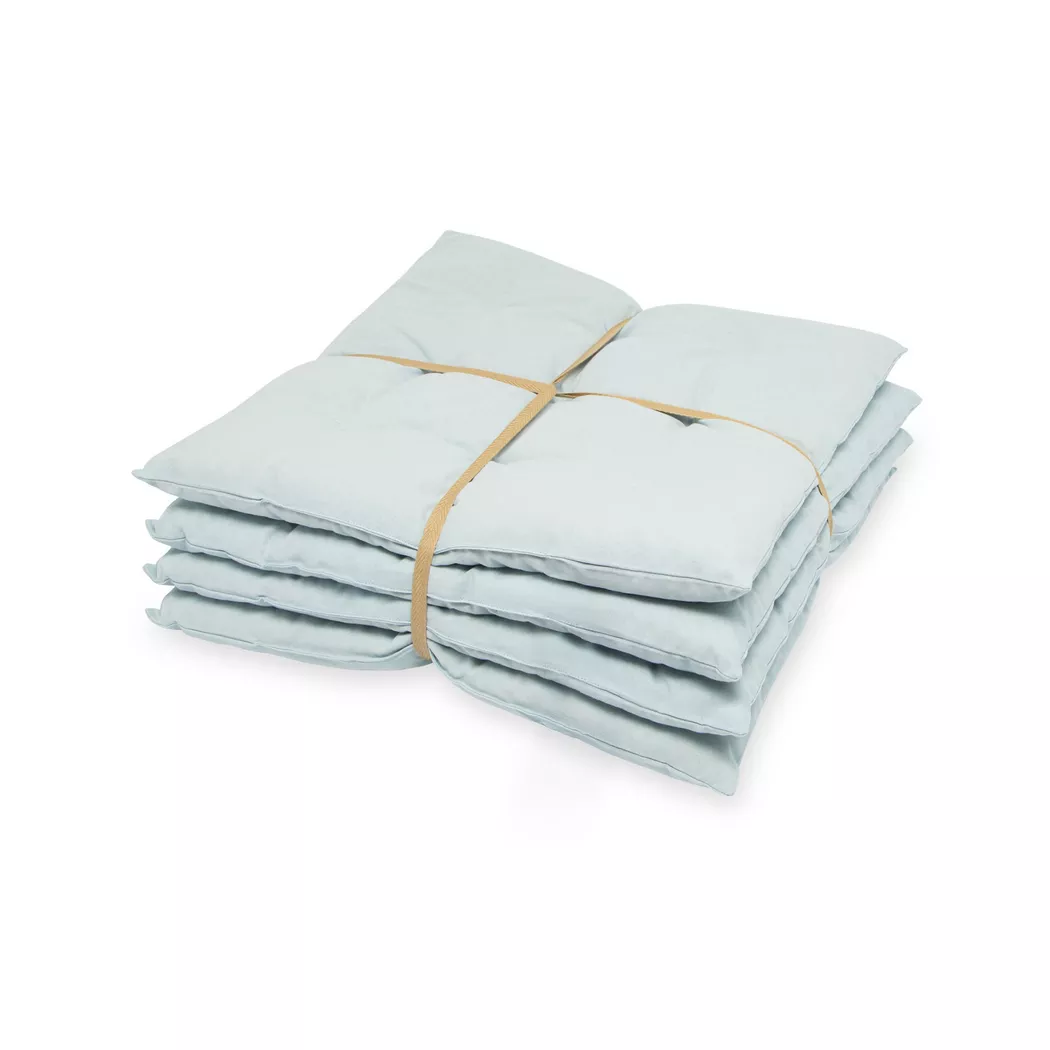 Manor - Sitzkissen 4er Set, 45 x 45 cm, Hellblau