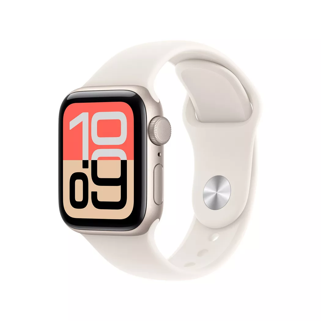 Apple Watch SE 3 40 mm (2025)   GPS   Stjärnglans   sportarmband Stjärnglans S/M