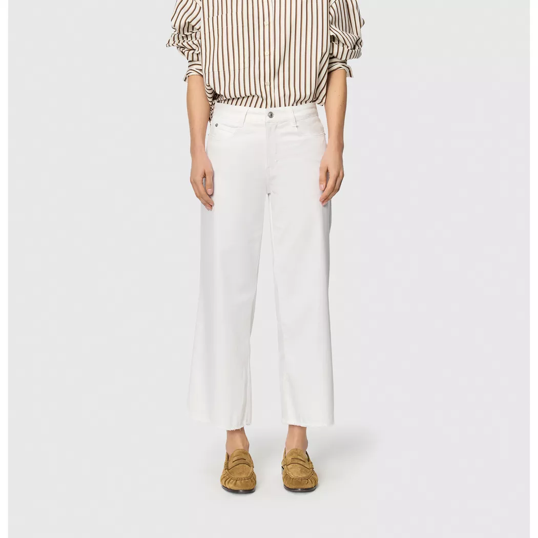 MAC Jeans Straight Fit DREAM WIDE weiss   42 damen