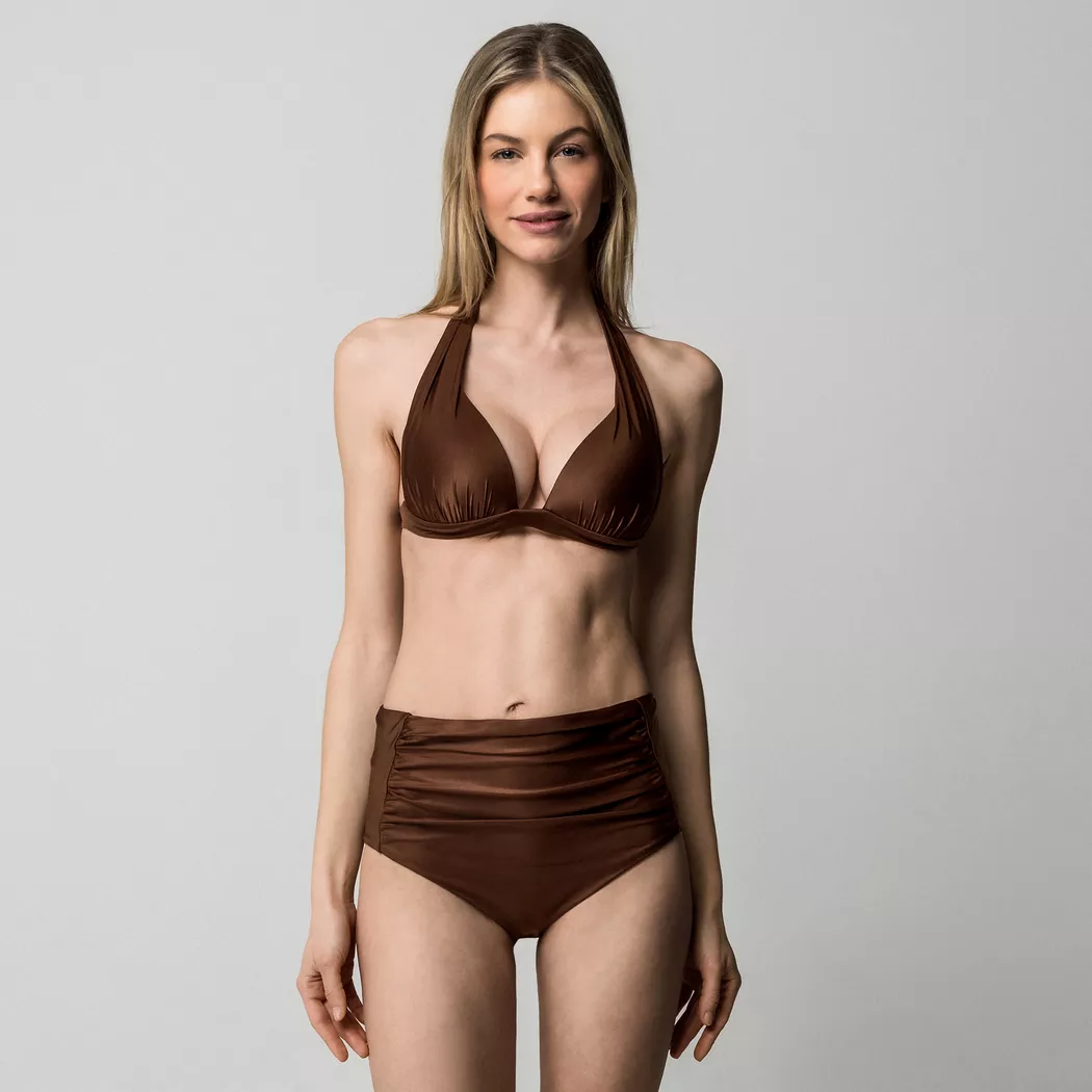 Manor Woman High Waist Bikini Bottoms Cognac XS