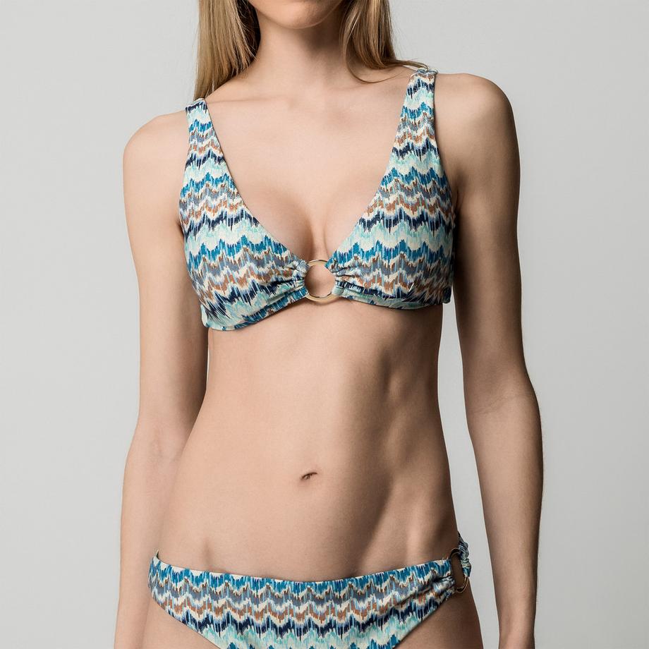 Manor Woman Bikini Oberteil Zickzackmuster  