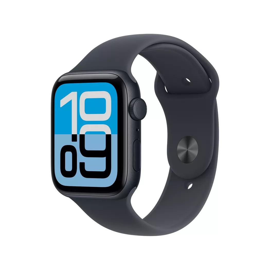 Apple Watch SE 3 44 mm (2025)   GPS   Midnatt   sportarmband Midnatt M/L