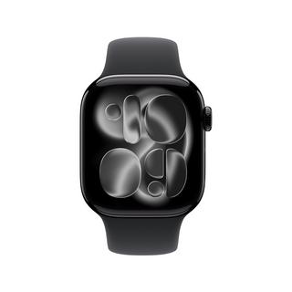 Apple AW Series 11 GPS 42mm Jet Black Aluminium Case with Black Sport Band - S/M Smartwatch 