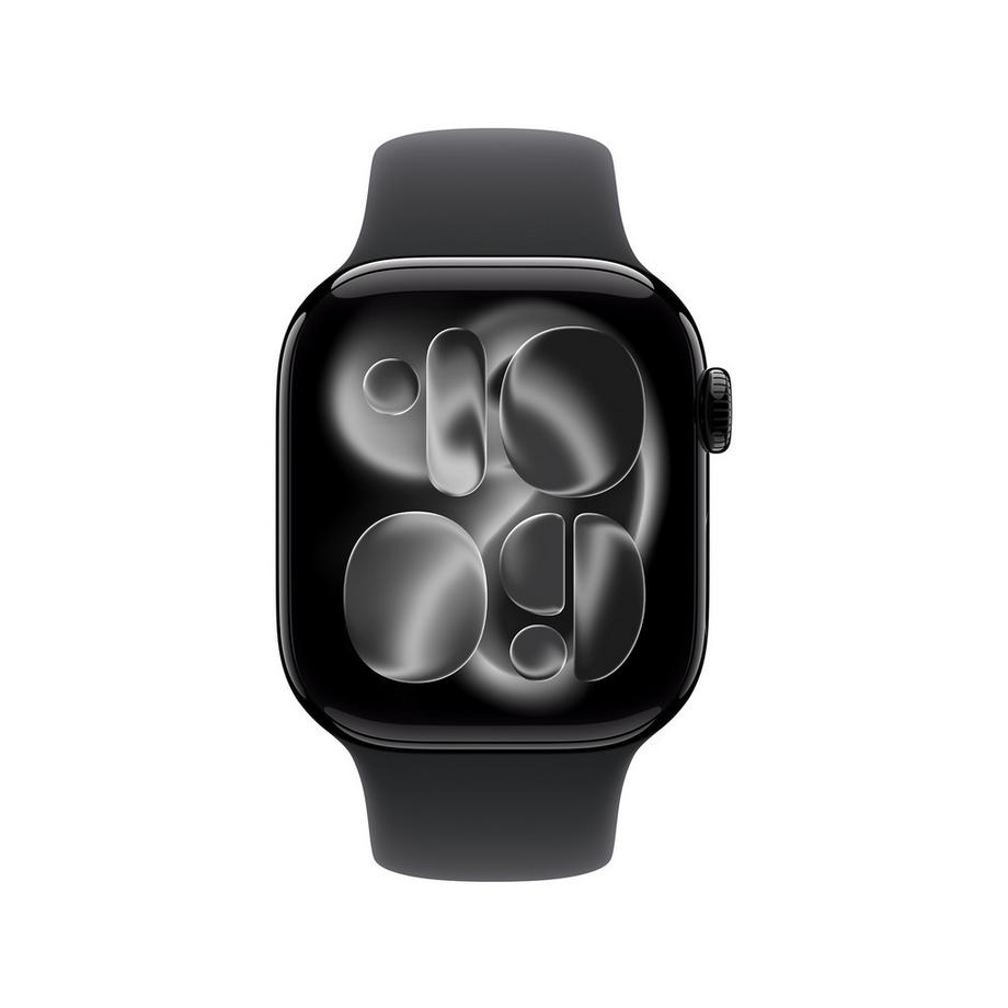 Apple AW Series 11 GPS 42mm Jet Black Aluminium Case with Black Sport Band - S/M Smartwatch 