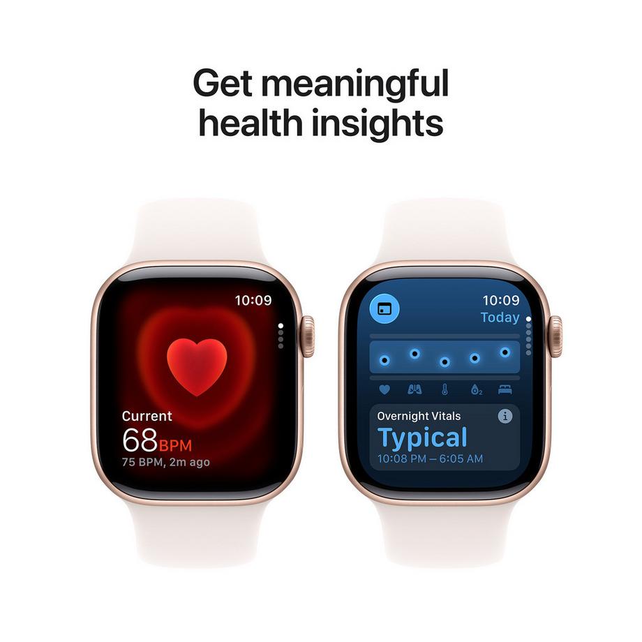 Apple AW Series 11 GPS 42mm Rose Gold Aluminium Case with Light Blush Sport Band - S/M Smartwatch 