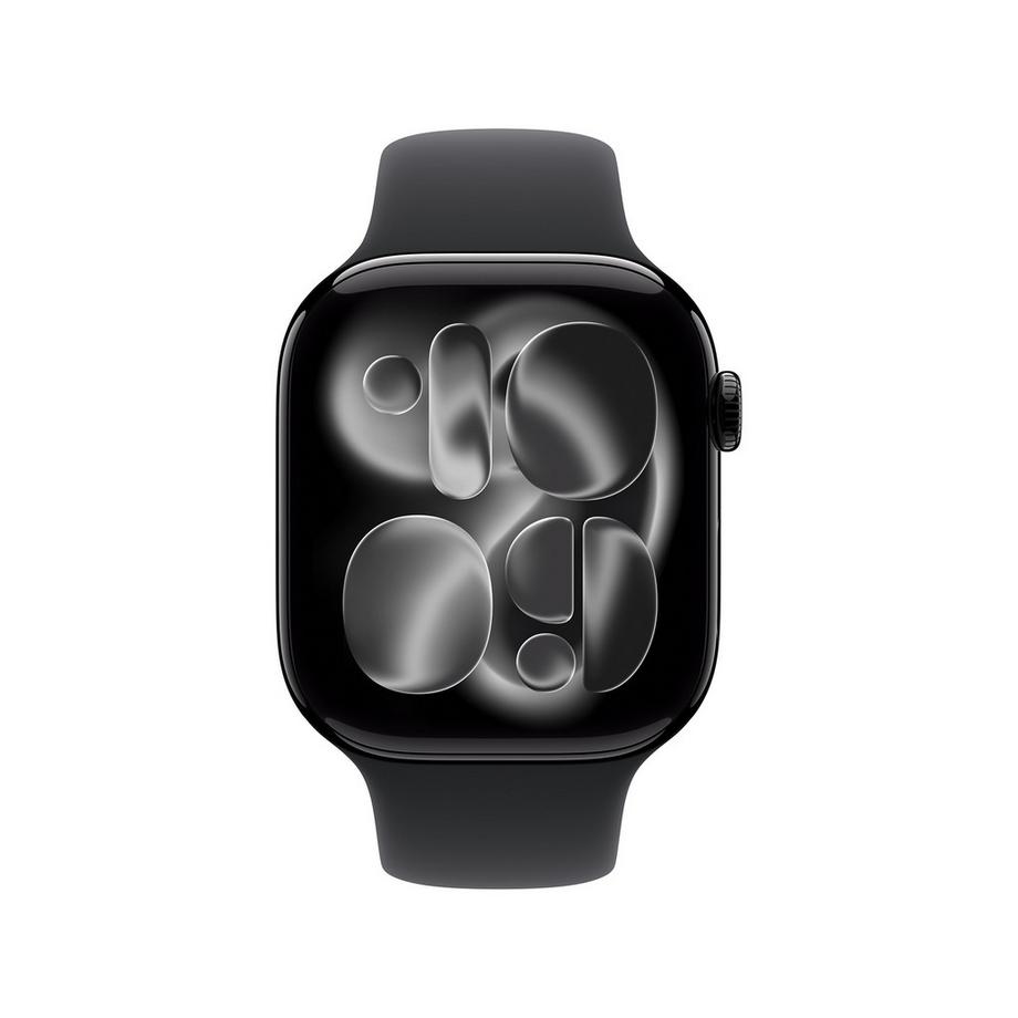 Apple AW Series 11 GPS 46mm Jet Black Aluminium Case with Black Sport Band - S/M Smartwatch 