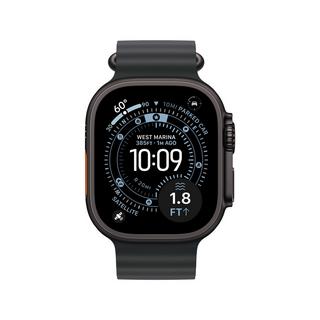 Apple AW Ultra 3 GPS + CEL 49mm Black Titanium Case with Black Ocean Band Smartwatch 