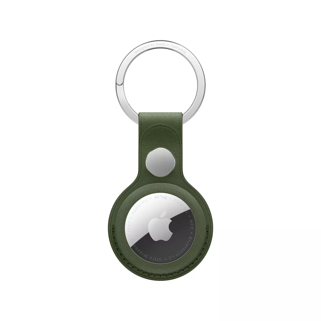 Apple AirTag FineWoven Key Ring Moss