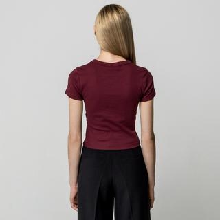 Gina Tricot T-shirt Manches Courtes Col Rond  