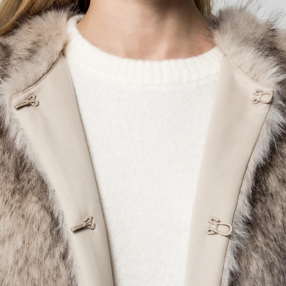 Gina Tricot Kunstpelz Ärmellose Jacke  