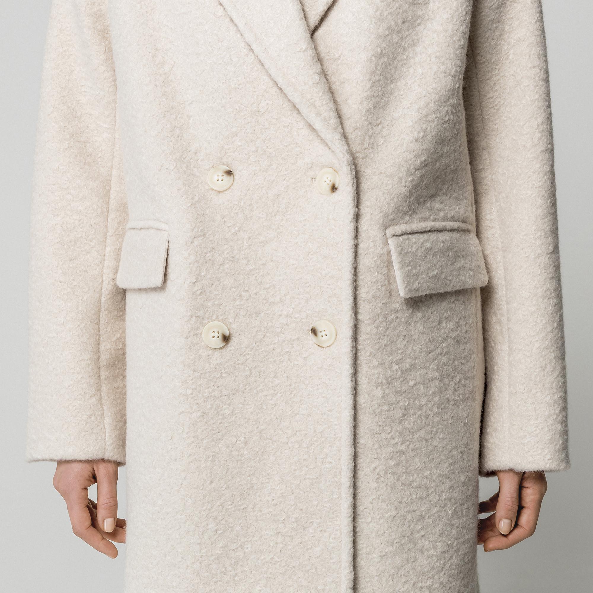 Gina Tricot Zweireihiger langer Mantel  