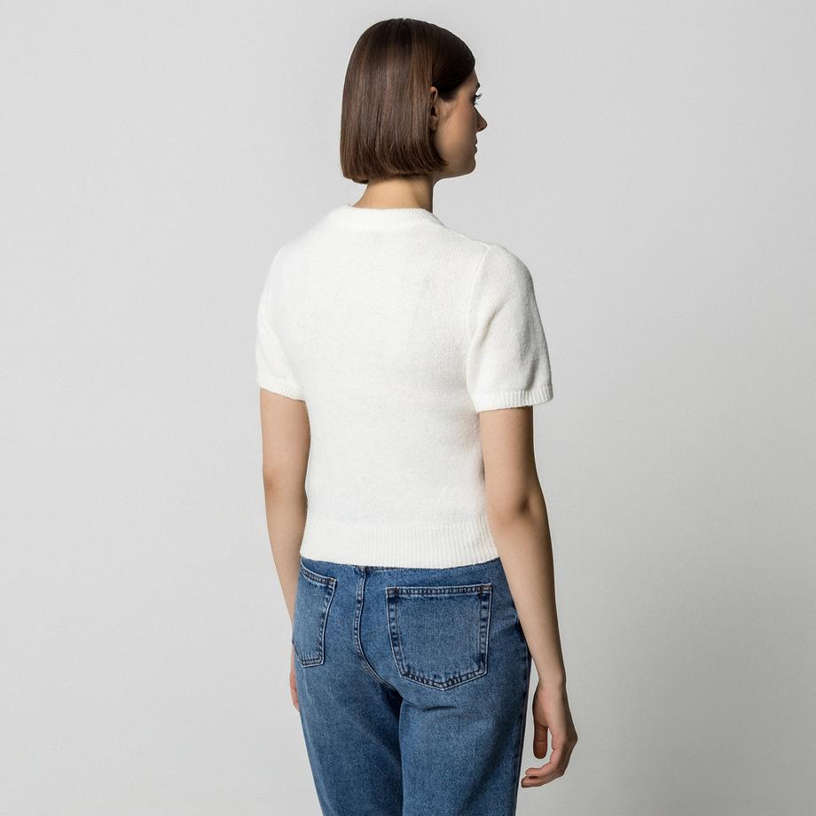 Gina Tricot Halbarm Pullover  