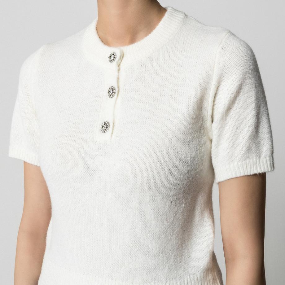 Gina Tricot Halbarm Pullover  