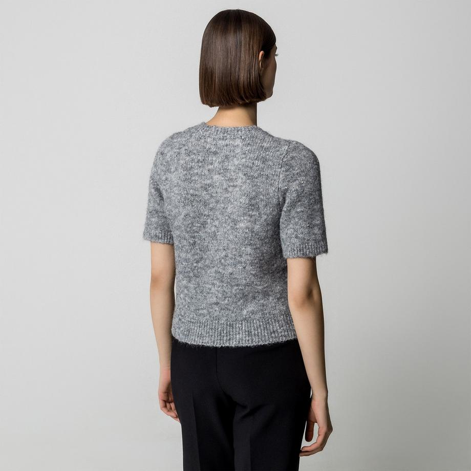 Gina Tricot Maglione a maniche corte in maglia  