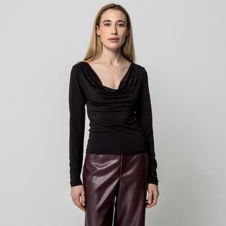 Gina Tricot Top a Maniche Lunghe Collo a Cappuccio  