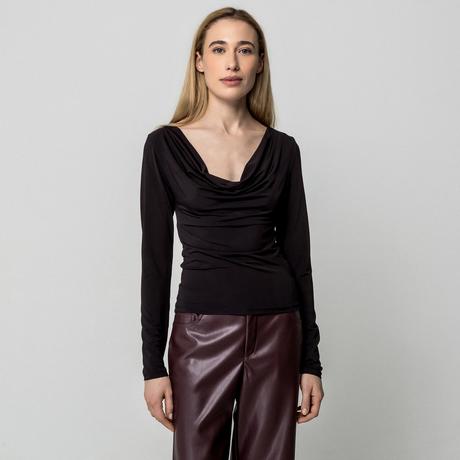 Gina Tricot Top a Maniche Lunghe Collo a Cappuccio  