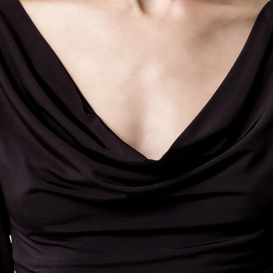 Gina Tricot Top Col Bénitier Manches Longues  