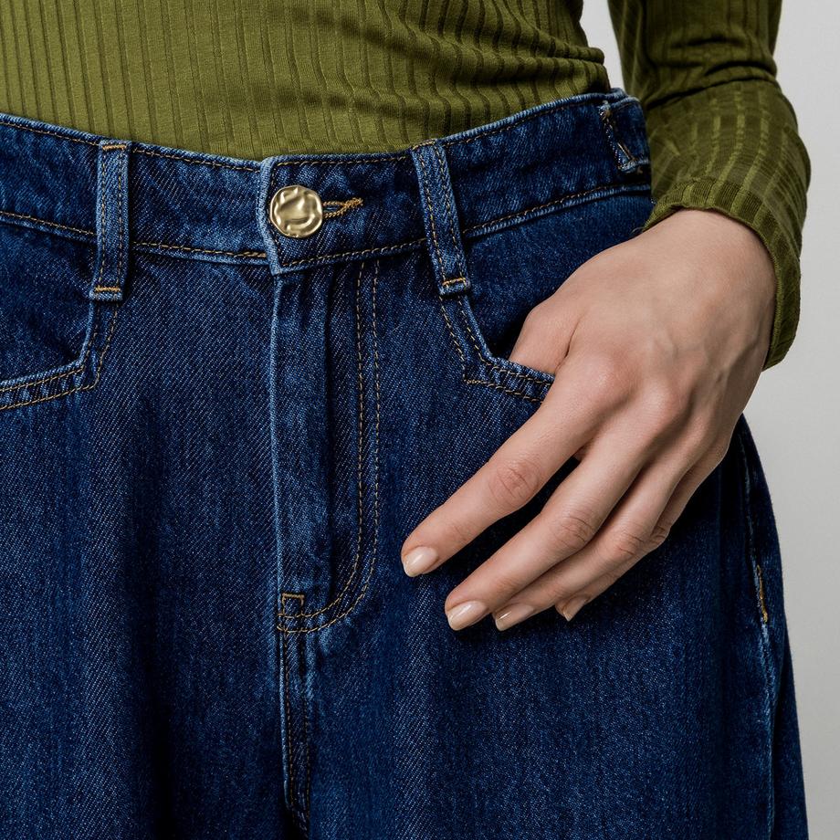 Gina Tricot Wide Leg High Rise Jeans  