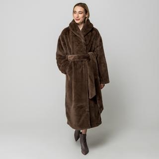 Gina Tricot Cappotto lungo in pelliccia sintetica  