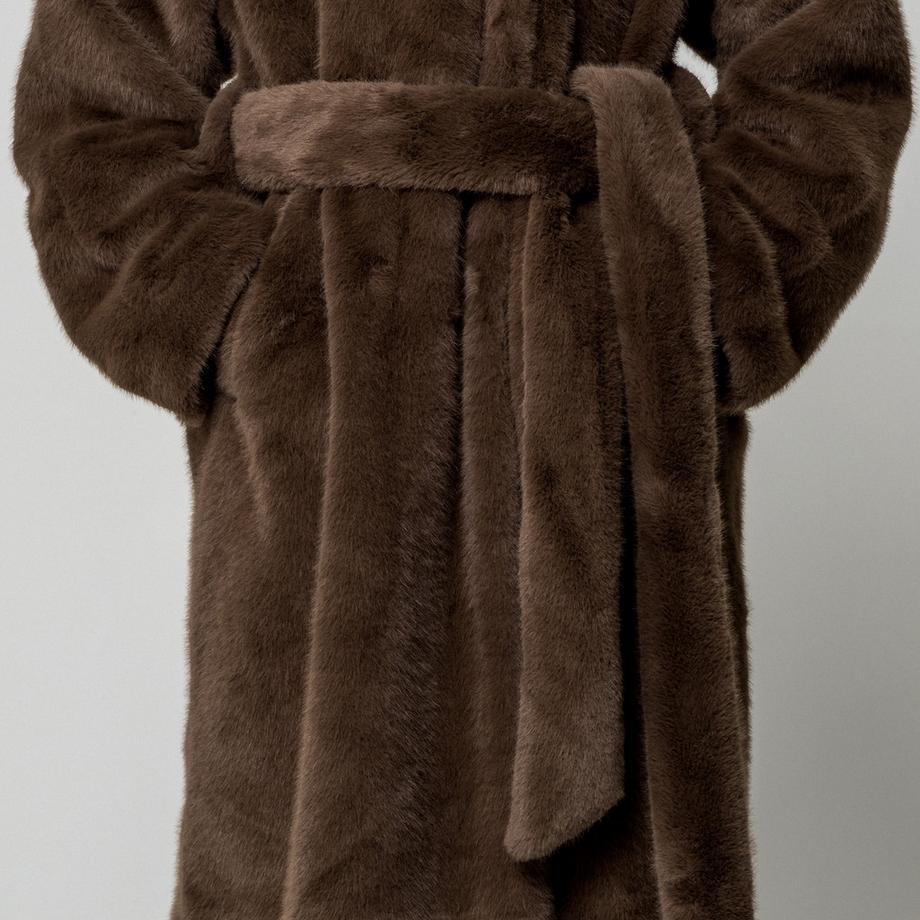 Gina Tricot Langer Kunstpelzmantel  