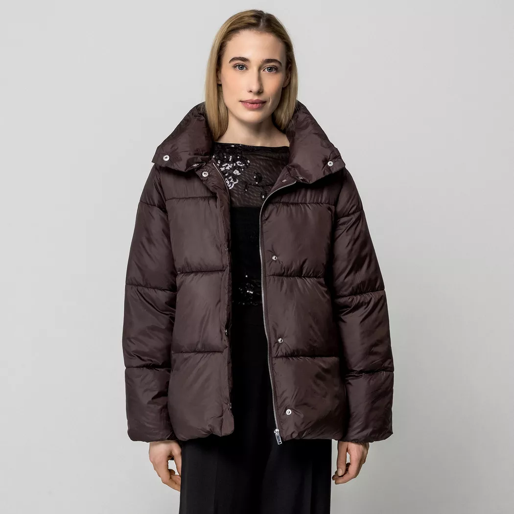 Gina Tricot - Pufferjacke, für Damen, Dunkelbraun, Größe XS