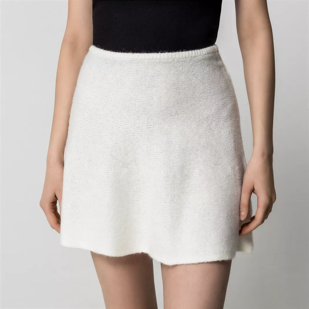 Gina Tricot - Rock, für Damen, Offwhite, Größe XS