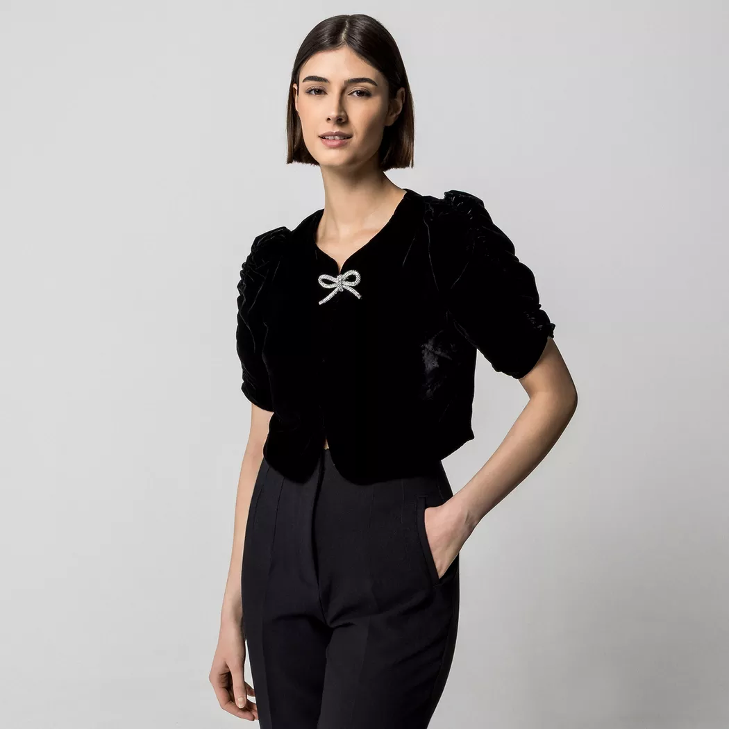Gina Tricot - Top, für Damen, Black, Größe S