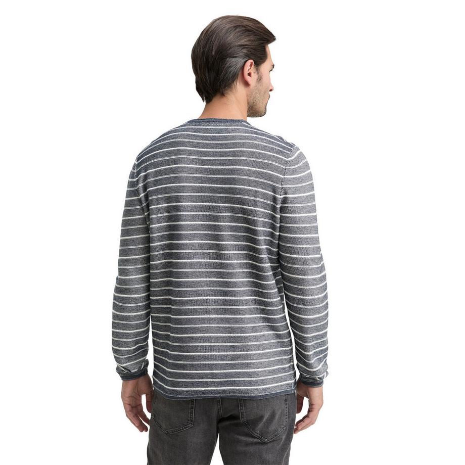 TOM TAILOR Gestreifter Langarm Pullover  
