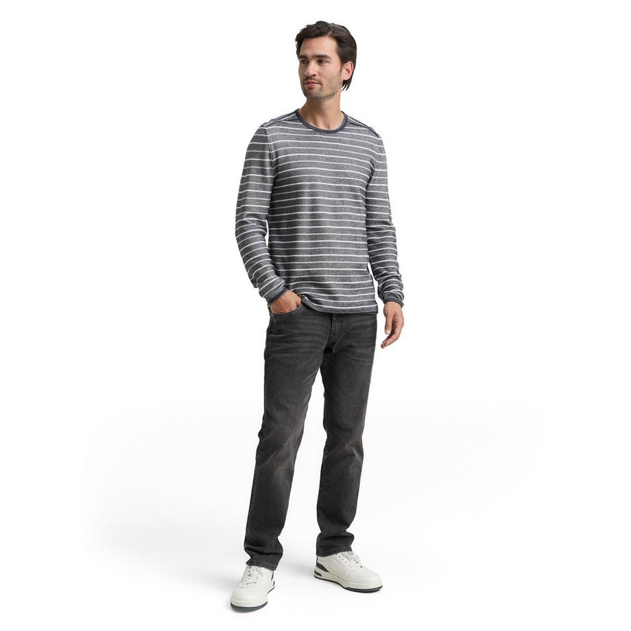 TOM TAILOR Gestreifter Langarm Pullover  