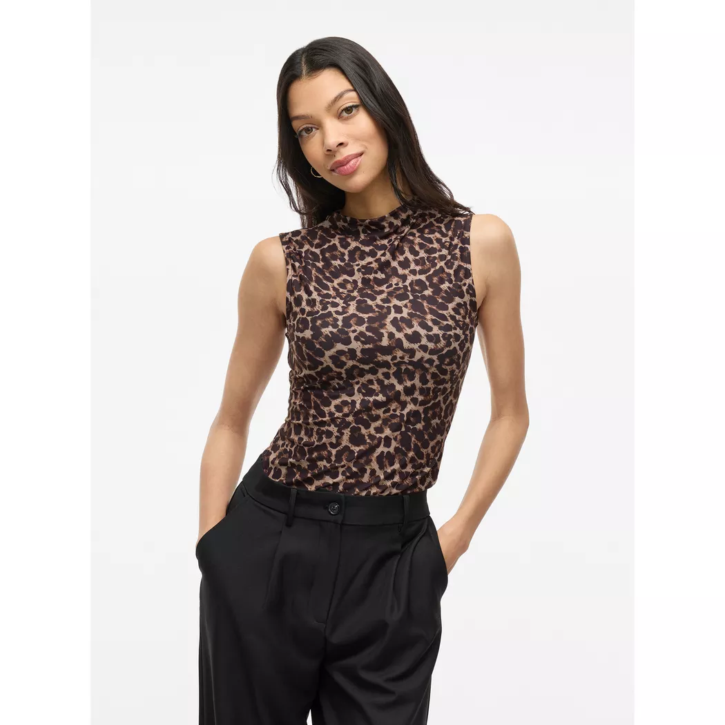 VILA - Top, für Damen, Schwarz-Bunt, Größe XL