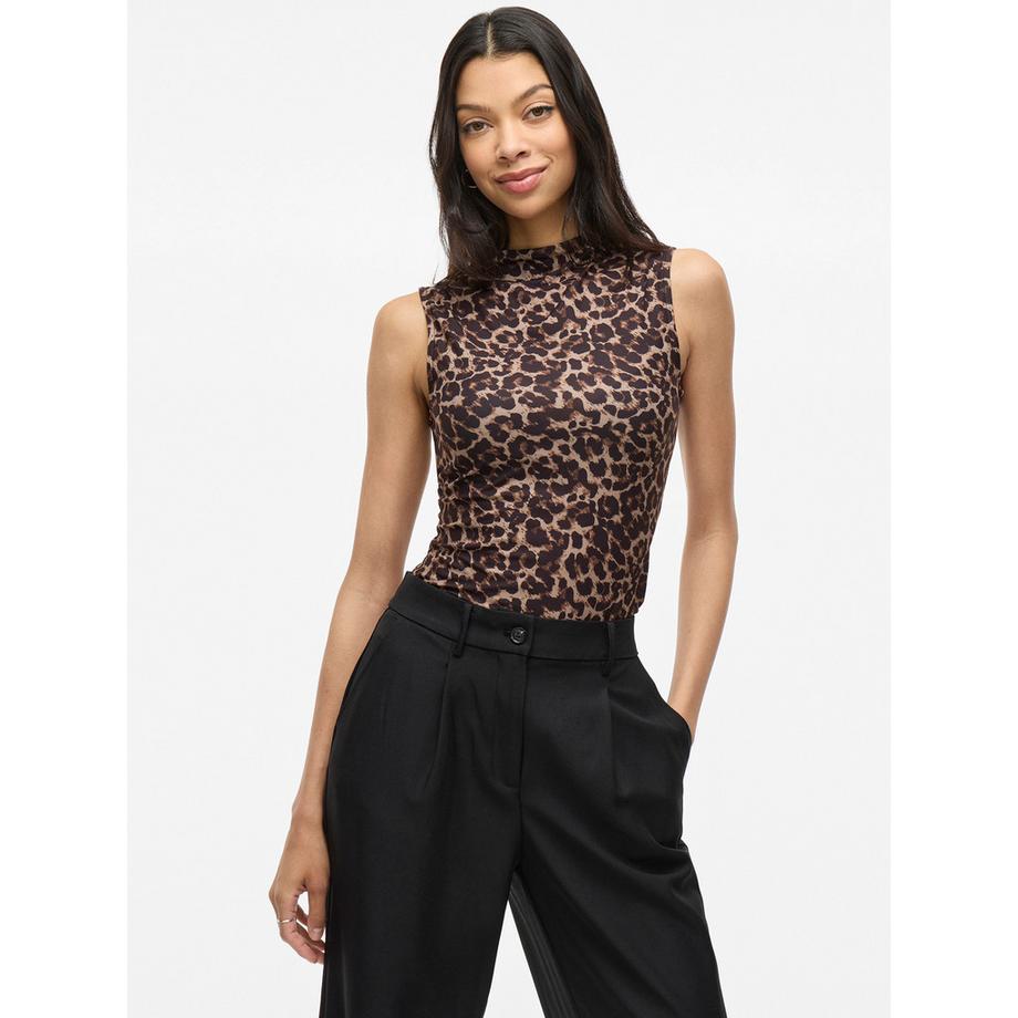 VILA Ärmelloses Top mit Stehkragen  