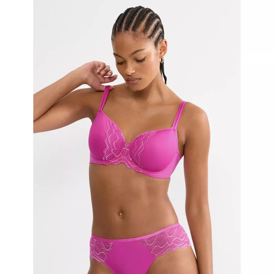 Triumph Palina Waves of Glow Balconette Bra Plum D 85 2