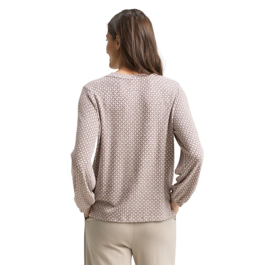 TOM TAILOR Geblümtes Langarm T-Shirt  