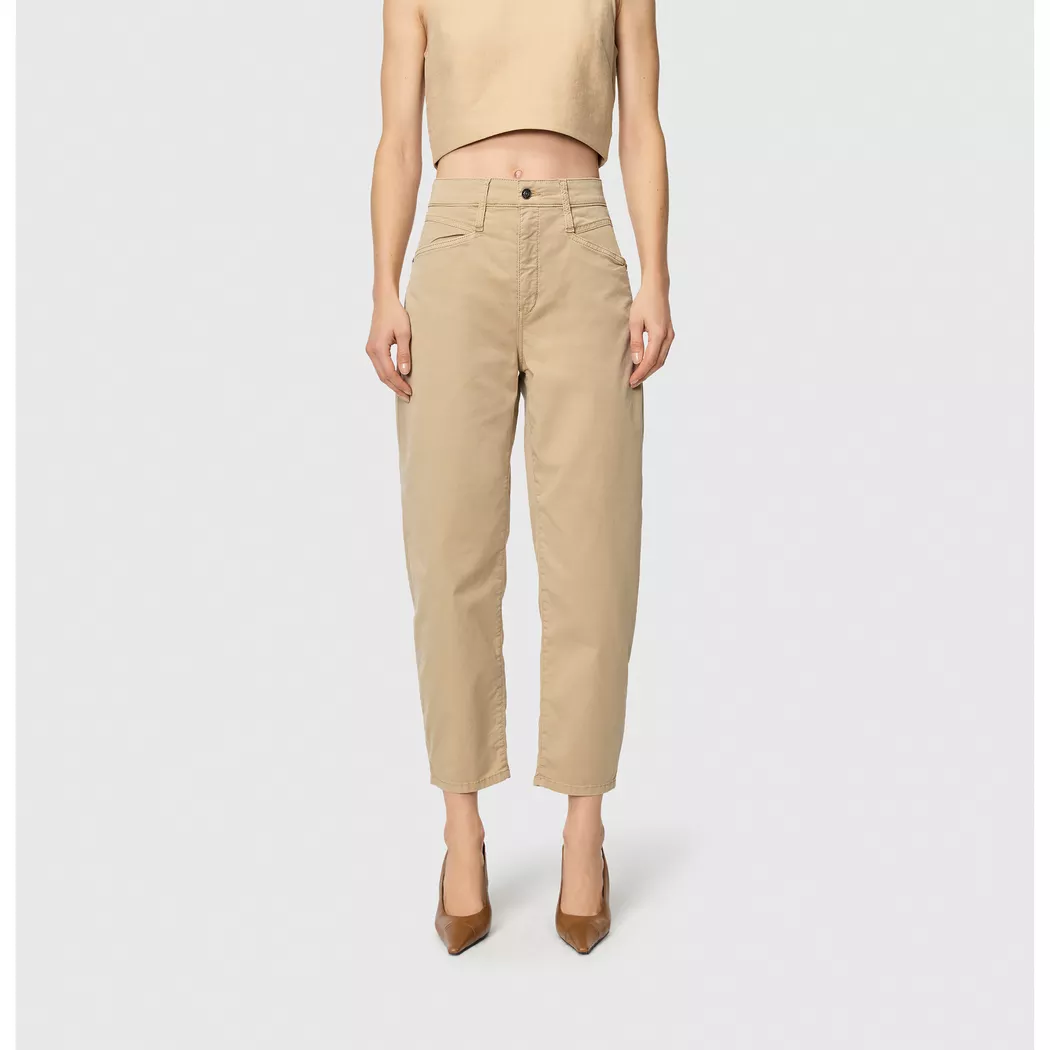 Mac - Chinohose, Slim Fit, für Damen, Sand, Größe W44